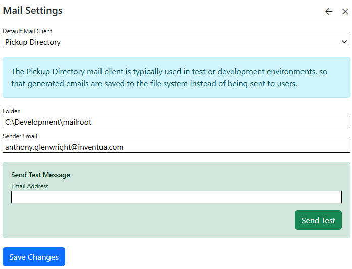 Pickup Directory Settings