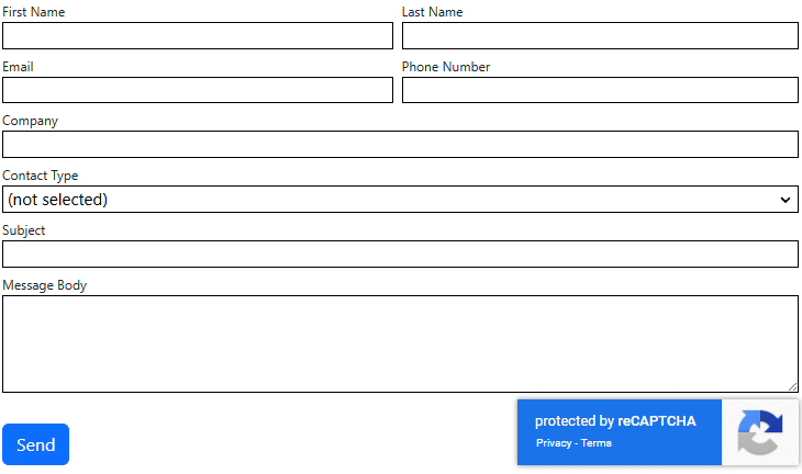 Contact Us Module Screenshot