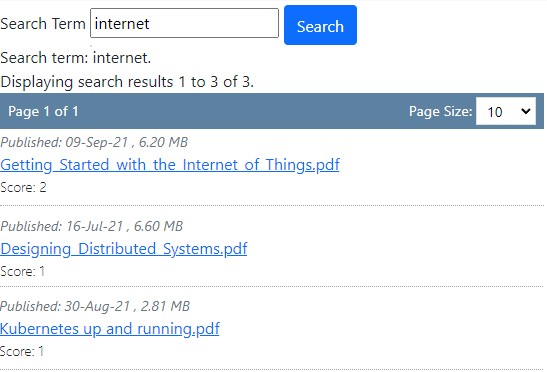 Search Screenshot