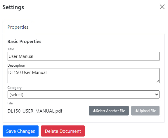 Document Properties