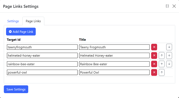 Page Links
